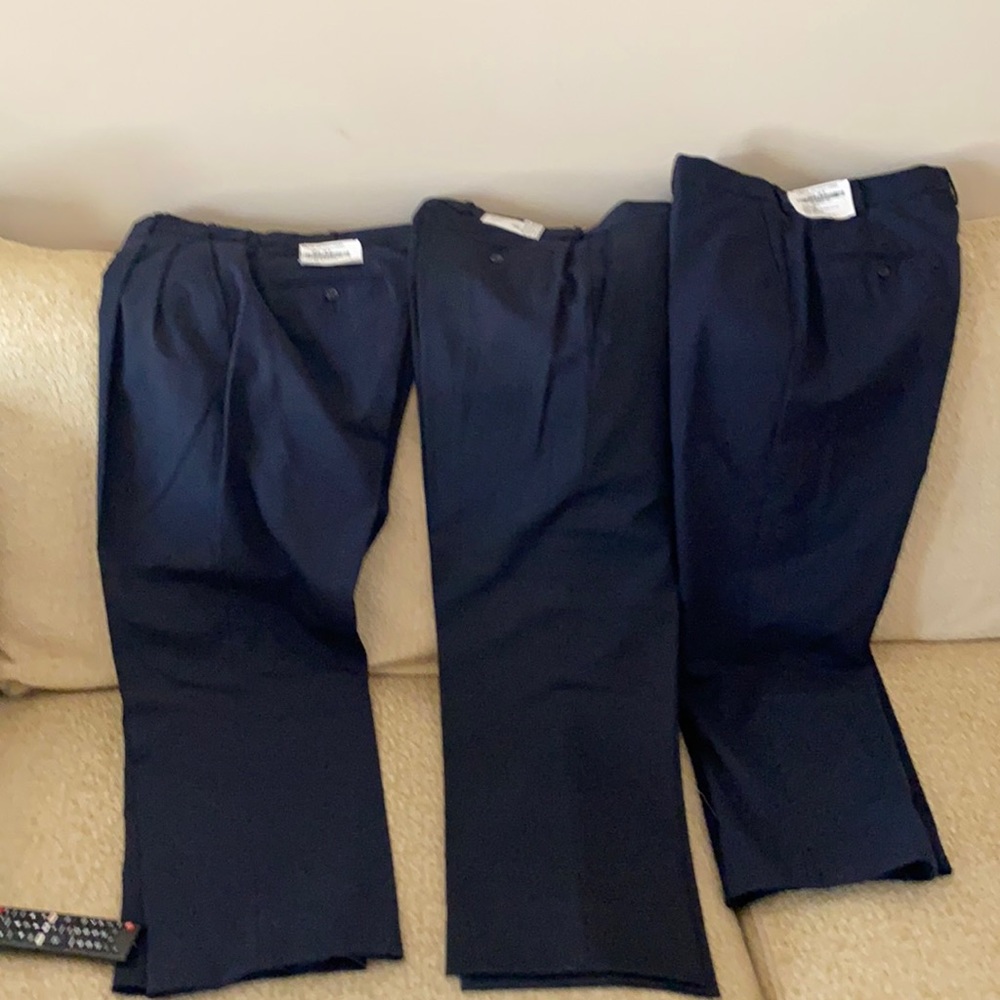 Mens dark navy blue slacks bundle